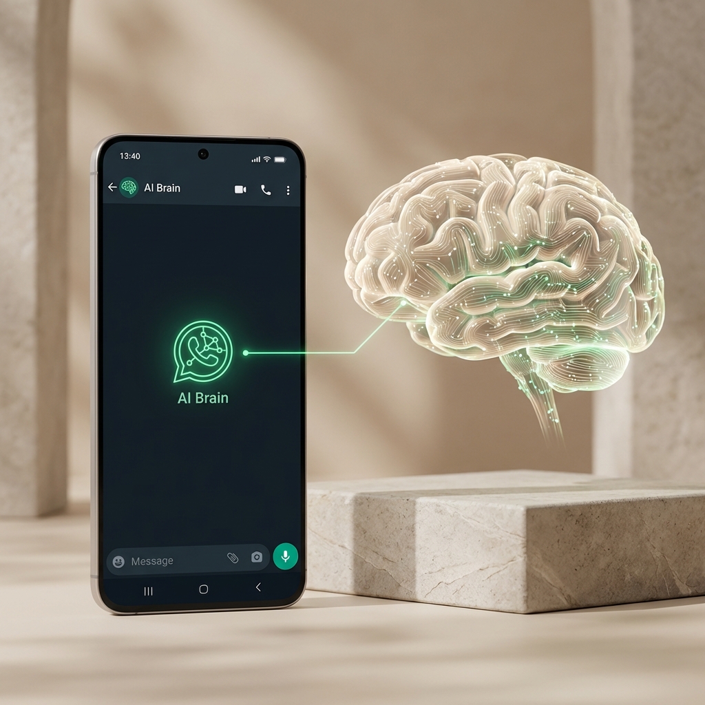 WhatsApp connected to AI brain